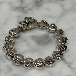 Chrome hearts heart link bracelet